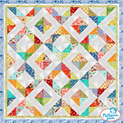 Diamond HST in 2024 | Colorful quilts, Quilting crafts, Mini quilts