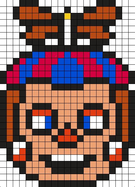 Balloon Boy FNAF2 21 X 29 Perler Bead Pattern | Bead Sprites ...