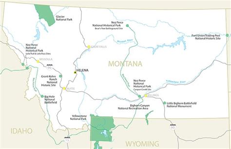 Map of the National Parks of Montana | Glacier national park, Glacier national park trip ...