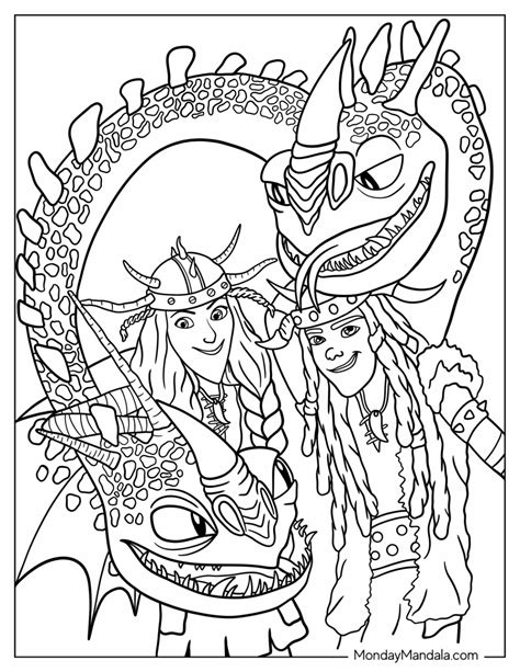 How To Train Your Dragon Coloring Pages Toothless Dra - vrogue.co