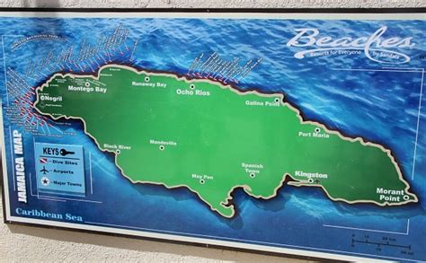 Jamaica Beaches Map