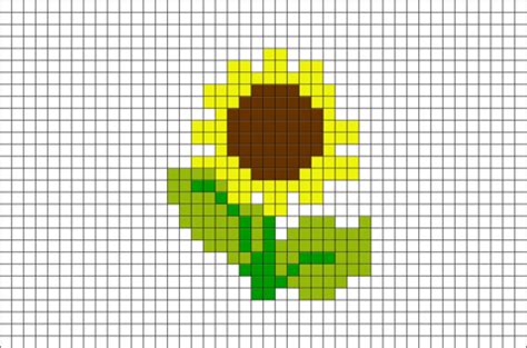 Sunflower Pixel Art | Pixel art, Lego art, Pixel art design