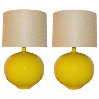 yellow accent lamps | Vintage table lamp, Lamp, Table lamp