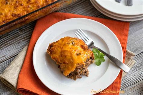 Low Carb Bacon Cheeseburger Casserole - Keto Friendly | Low Carb Yum