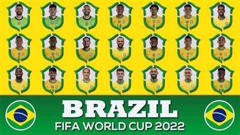 BRAZIL 26 MAN SQUAD FIFA WORLD CUP 2022 QUALIFIERS