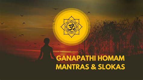 Ganapathi Homam Mantras Slokas – NRI Events