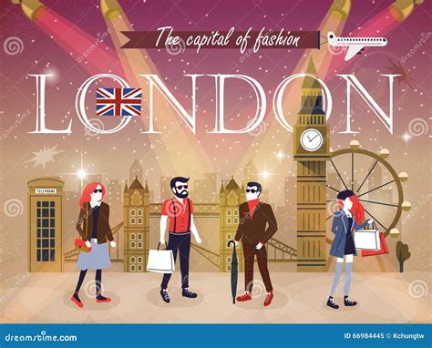 Fashion capital London editorial image. Illustration of united - 66984445