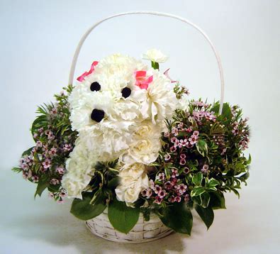 Puppy Flower Bouquets - heart florist