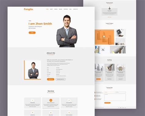 Free Personal Portfolio Website Template