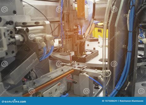 Automatic Part Assembly Machine. Stock Image - Image of electrics ...