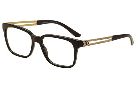 Versace Men's Eyeglasses VE3218 VE/3218 GB1 Black/Gold Optical Frame ...