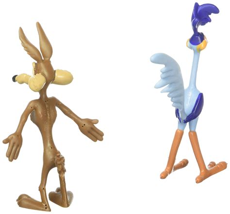 Looney Tunes Wile Coyote Road Runner Bendable Figures ...