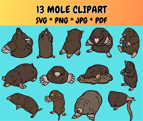 Moles Clip Art Funny