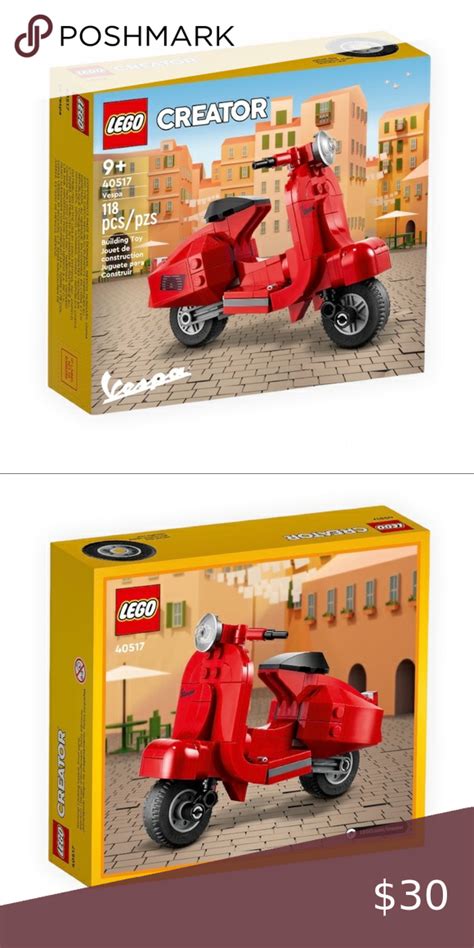 Lego Creator Vespa Scooter 40517 - New Factory Sealed Ready to Ship | Vespa, Lego creator, Vespa ...