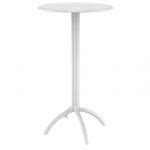 Truva Resin Outdoor Dining Table 42 inch Round White ISP146-WHI | CozyDays