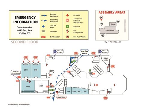 Fire Evacuation Map Template