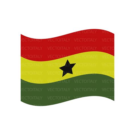 Ghana Ghanan Flag SVG Cut File, PNG, PDF, Cricut, Vector Clipart ...