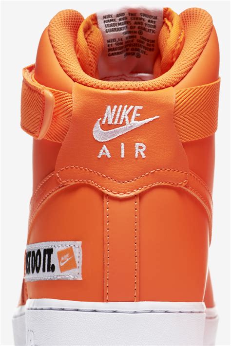 Nike Air Force 1 High JDI Collection 'Total Orange & White' Release Date. Nike⁠+ SNKRS