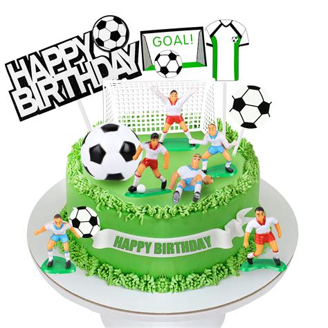 Buy Soccer Ball Cake Topper Decorations For Theme Party, Football ...