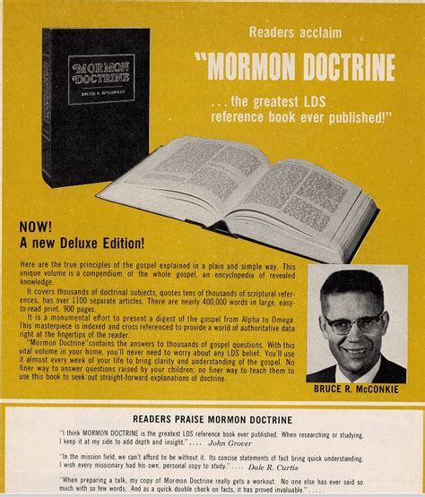 "Mormon Doctrine...the greatest LDS reference book ever published!" : r/exmormon