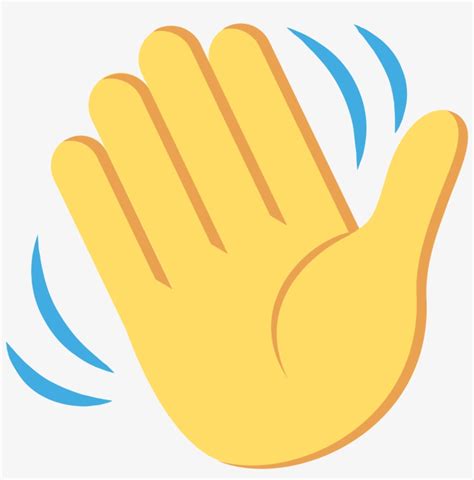 Hand Emoji Clipart Patience Waving Hand Emoji Png Transparent Png | My ...