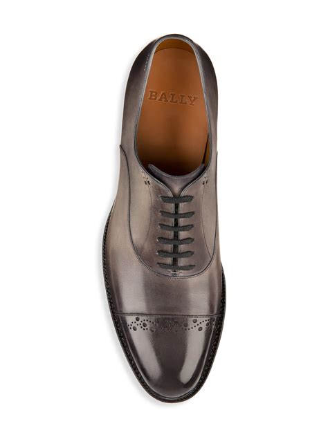 Bally Luthar Leather Dress Shoes in Brown for Men - Lyst