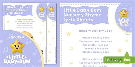 FREE! - Hickory Dickory Dock Lyrics | Little Baby Bum Nursery Rhyme