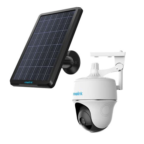 Reolink Argus PT + Solar Panel, Rechargeable Battery Powered WiFi PT Camera - Security Cameras