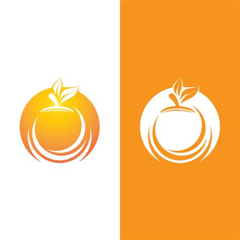 Orange logo design 8961098 Vector Art at Vecteezy