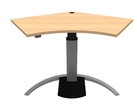 Angle Shape Corner Sit Stand Desk | Small Height Adjustable Desk | Sit To Stand Desk | Our ...