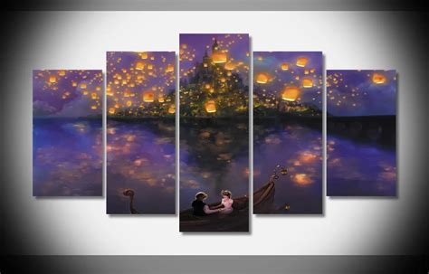 9924 Thomas Kinkade Rapunzel Tangled Oil Painting Print with framed 5 ...