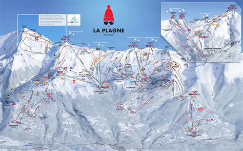 La Plagne Piste Map - Map Of The United States