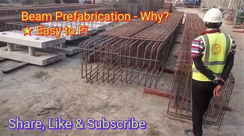 Beam Prefabrication Process & Installation - YouTube