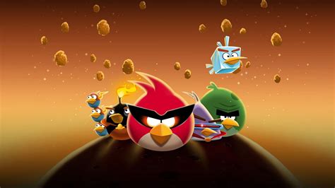 Fond d'écran : illustration, dessin animé, Angry Birds, Angry Birds espace, capture d'écran ...