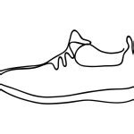 Sneakers Vector Icon Black White Doodle White Background Simple Illustration Stock Vector Image ...