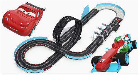Toy Racing Car Track with Cars Generic 3D model | CGTrader