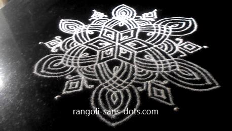 Traditional Tamil New Year kolam designs