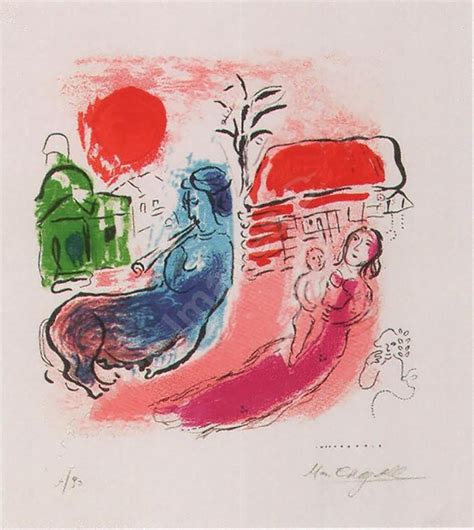 Marc Chagall - Marc Chagall "Maternity with Centaur", 1957 Lithograph ...