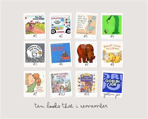 Ten (10) Books That I Remember from my 1,000 Books Before Kindergarten ...