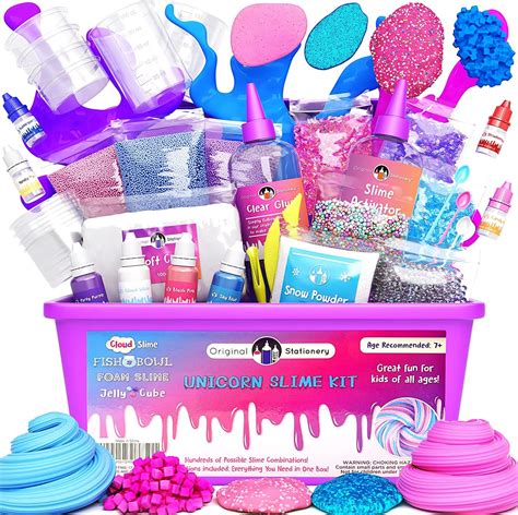 Buy Original Stationery Unicorn Slime Kit Supplies Stuff for Girls Making Slime Kids Can Make ...