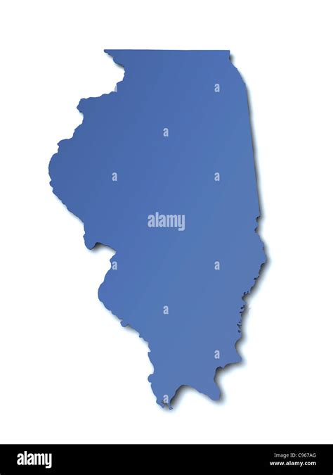 Illinois map hi-res stock photography and images - Alamy