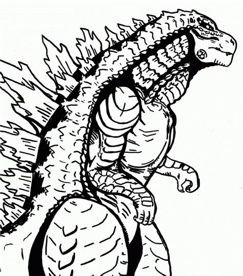 Coloring Pages Godzilla