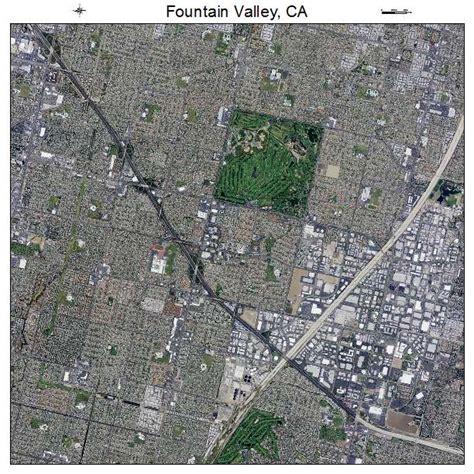 Aerial Photography Map of Fountain Valley, CA California