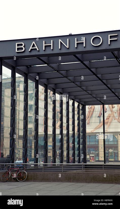 Railway station, facade, architecture, Berlin Stock Photo - Alamy