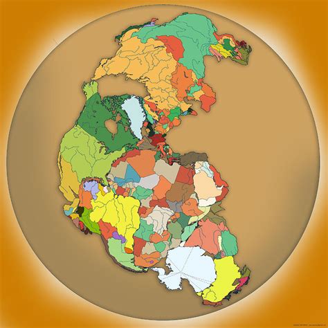 Ancient Political Pangea Classic Digital Art by Massimo Pangaea ...