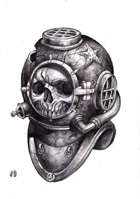 Diver's helmet by hanykayal on DeviantArt