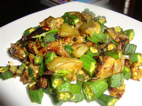 Cooking Delights: Eggplant with okra