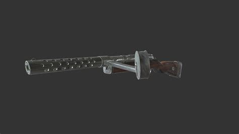 MP18 Submachine Gun - 3D model by Romania 100 - Marea Unire (@Acum100ani.ro) [816d349] - Sketchfab