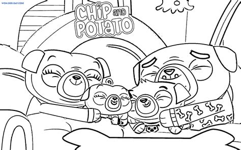 Chip And Potato Coloring Coloring Pages