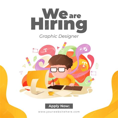 Premium Vector | Graphic Designer Job Vacancy Social Media Post ...